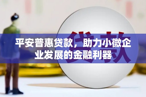 将军平安普惠贷款，助力小微企业发展的金融利器