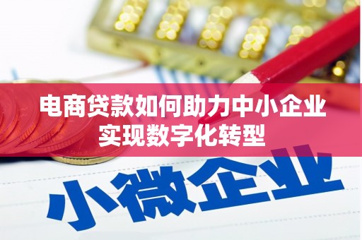 南丹电商贷款如何助力中小企业实现数字化转型