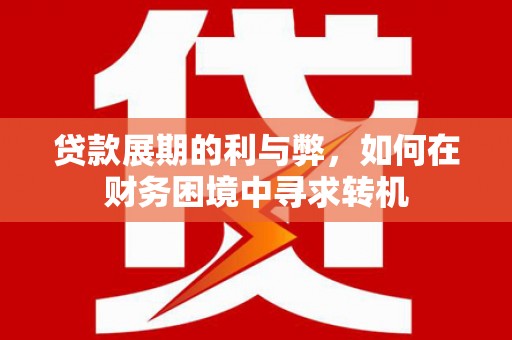 西海岸贷款展期的利与弊，如何在财务困境中寻求转机