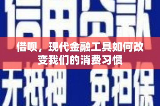 凤阳借呗，现代金融工具如何改变我们的消费习惯