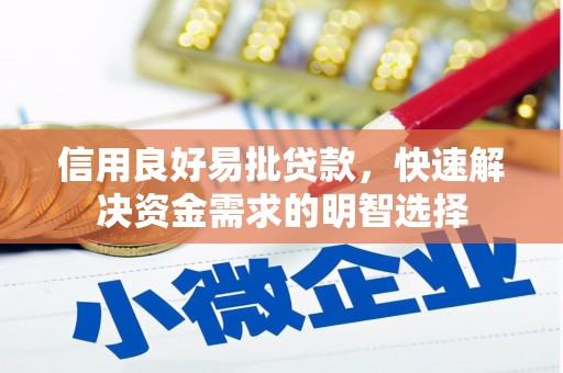 海伦信用良好易批贷款，快速解决资金需求的明智选择
