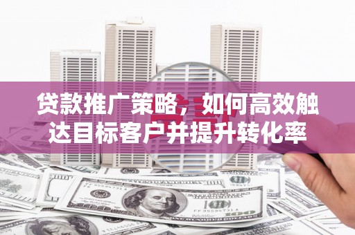 镇坪贷款推广策略，如何高效触达目标客户并提升转化率