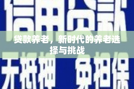 延寿贷款养老，新时代的养老选择与挑战