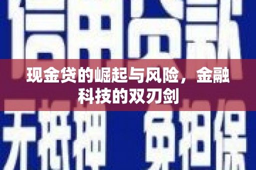 将乐现金贷的崛起与风险，金融科技的双刃剑