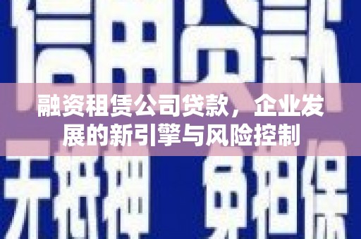 定陶融资租赁公司贷款，企业发展的新引擎与风险控制