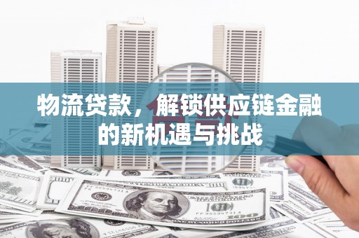 武陟物流贷款，解锁供应链金融的新机遇与挑战