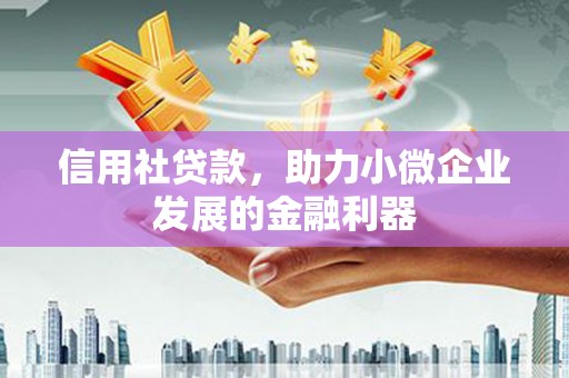 青岛信用社贷款，助力小微企业发展的金融利器
