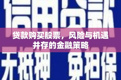 立山贷款购买股票，风险与机遇并存的金融策略